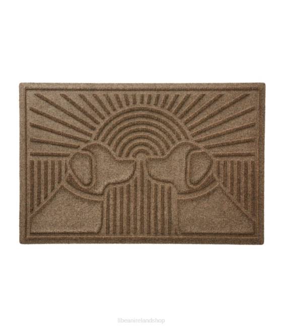 L.L.Bean Everyspace Recycled Waterhog Doormat Sunrise Dogs Unisex J46J2535 Home Goods Camel