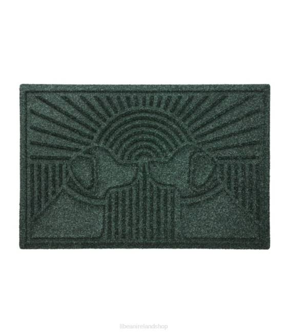 L.L.Bean Everyspace Recycled Waterhog Doormat Sunrise Dogs Unisex J46J4376 Home Goods Evergreen