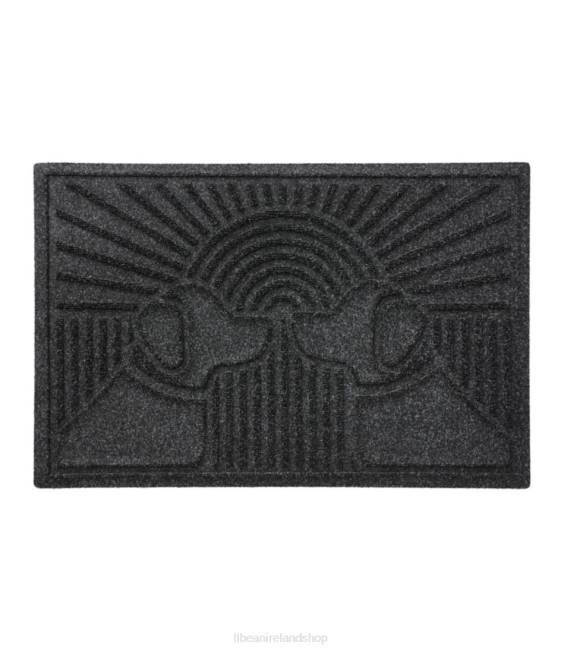 L.L.Bean Everyspace Recycled Waterhog Doormat Sunrise Dogs Unisex J46J5543 Home Goods Charcoal