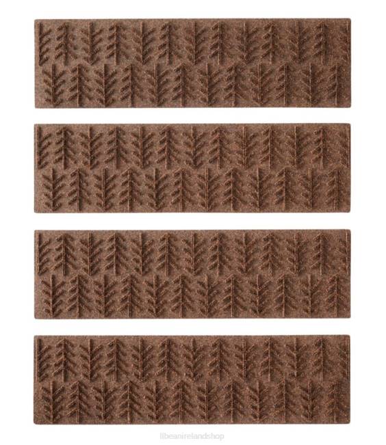 L.L.Bean Everyspace Recycled Waterhog Mat Set of Four Unisex J46J2625 Home Goods Brown