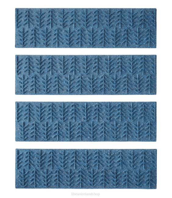 L.L.Bean Everyspace Recycled Waterhog Mat Set of Four Unisex J46J7274 Home Goods Blue