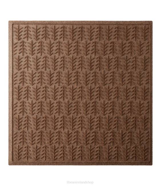 L.L.Bean Everyspace Recycled Waterhog Mat Square Trees Unisex J46J2599 Home Goods Brown