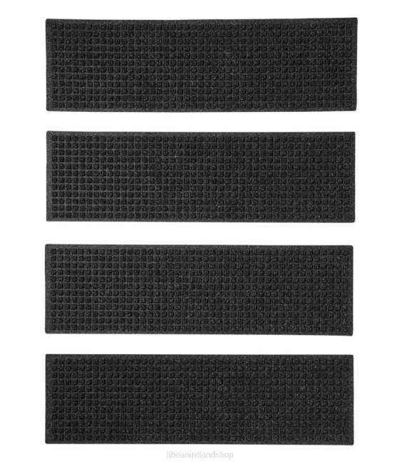 L.L.Bean Everyspace Recycled Waterhog Mat Stair Treads Set of Four Unisex J46J6284 Home Goods Charcoal