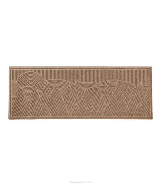 L.L.Bean Everyspace Recycled Waterhog Runner Mountain Scene Unisex J46J2642 Home Goods Camel