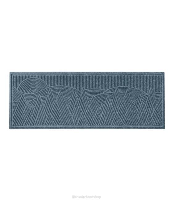L.L.Bean Everyspace Recycled Waterhog Runner Mountain Scene Unisex J46J5594 Home Goods Bluestone