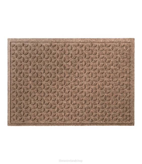 L.L.Bean Heavyweight Recycled Waterhog Doormat Blooming Circles Unisex J46J4372 Home Goods Khaki