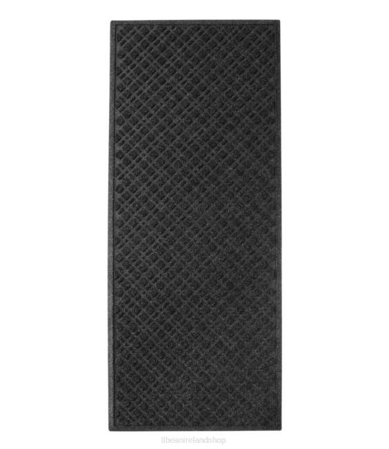 L.L.Bean Heavyweight Recycled Waterhog Mat Runner Plaid Unisex J46J5590 Home Goods Charcoal