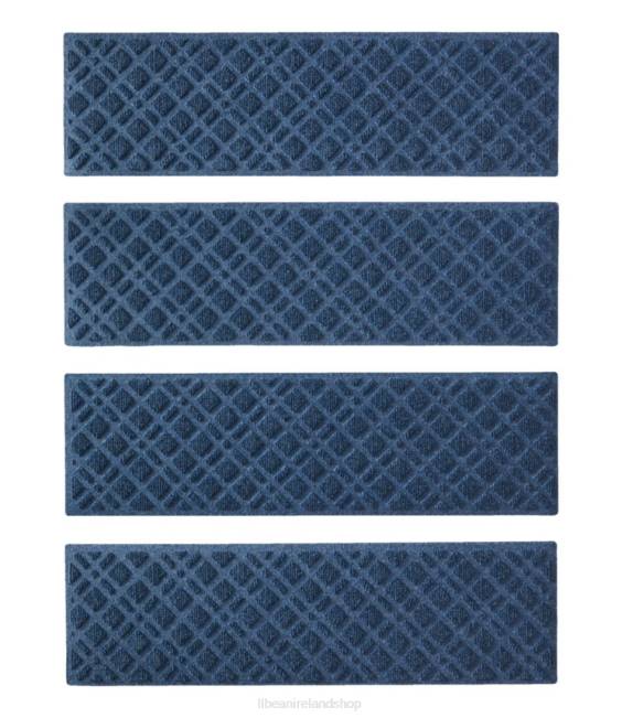 L.L.Bean Heavyweight Waterhog Mat Set of Four Unisex J46J2714 Home Goods Moonlight Blue