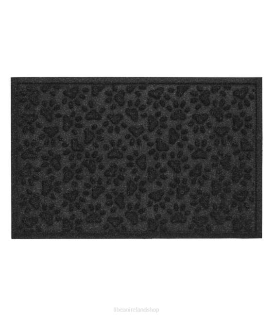 L.L.Bean Recycled Waterhog Dog Mat Scattered Paws Unisex J46J3917 Home Goods Charcoal