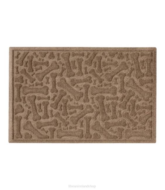 L.L.Bean Recycled Waterhog Scattered Bones Mat Unisex J46J2639 Home Goods Camel