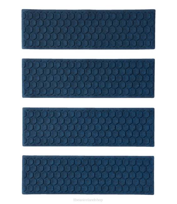L.L.Bean Washable Waterhog Mat Set of Four Unisex J46J5603 Home Goods Dark Blue