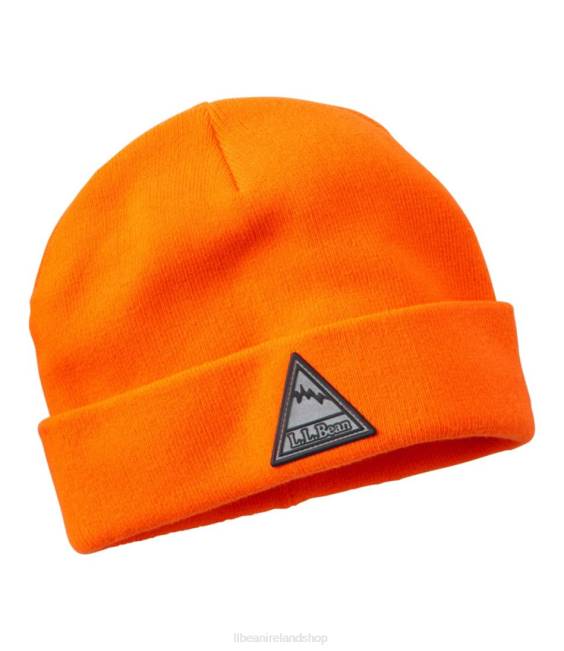 L.L.Bean Beanie Kids J46J5727 Clothing Blaze Orange Reflective Triangle