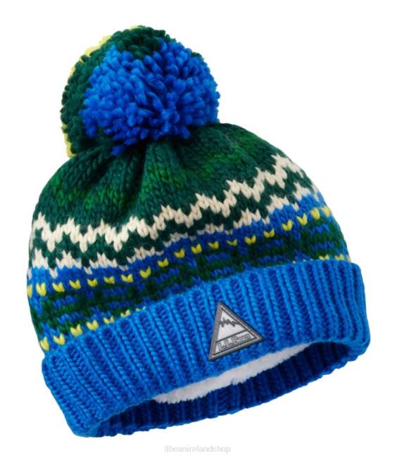 L.L.Bean Chunky Yarn Hat Kids J46J133 Clothing Cobalt Sea