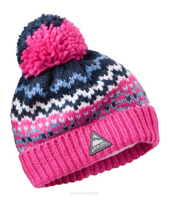 L.L.Bean Chunky Yarn Hat Kids J46J3045 Clothing Pink Berry