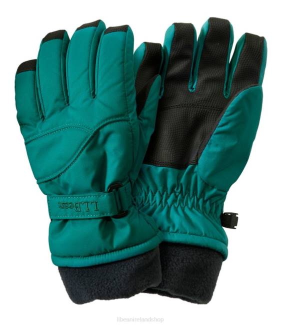 L.L.Bean Cold Buster Waterproof Gloves Kids J46J97 Clothing Warm Teal