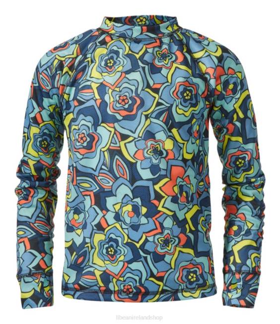 L.L.Bean Wicked Warm Midweight Long Underwear Kids J46J5046 Clothing Wild Salmon Flower Power