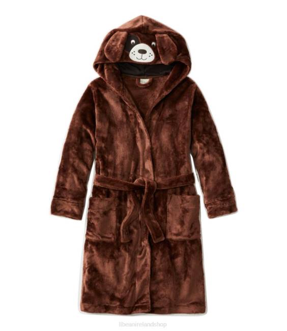 L.L.Bean Cozy Animal Robe Kids J46J4955 Clothing Dark Barley