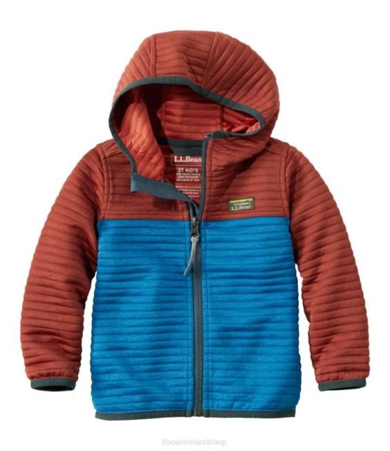 L.L.Bean Airlight Full-Zip Hoodie Kids J46J3346 Clothing Rust Orange