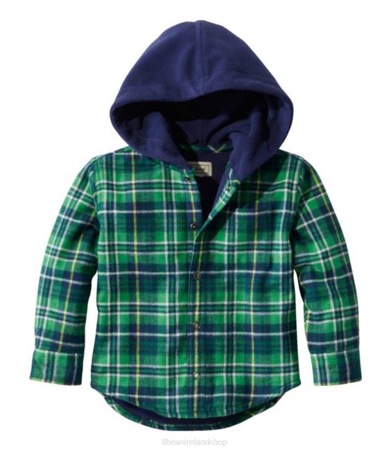 L.L.Bean Fleece-Lined Flannel Shirt Kids J46J4661 Clothing Treeline