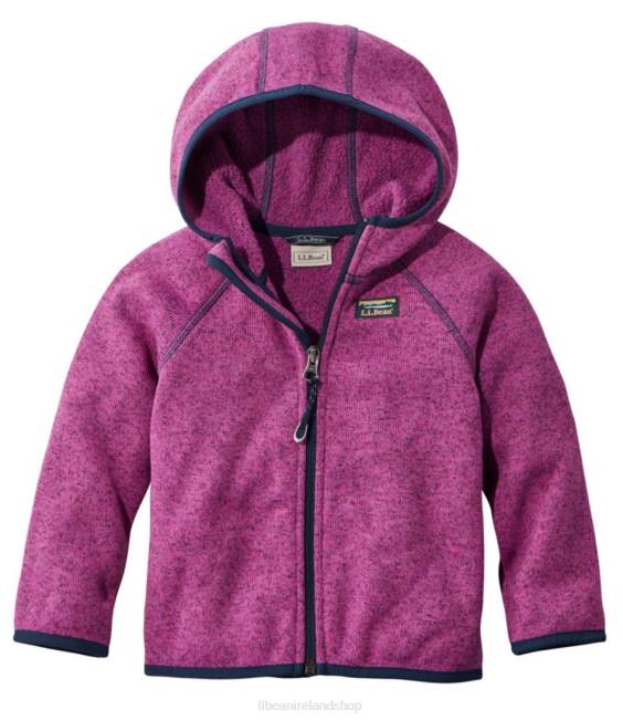 L.L.Bean Infants' and Sweater Fleece Kids J46J3424 Clothing Dark Mulberry