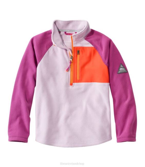 L.L.Bean Fitness Fleece Kids J46J4684 Clothing Lavender Ice/Wild Aster