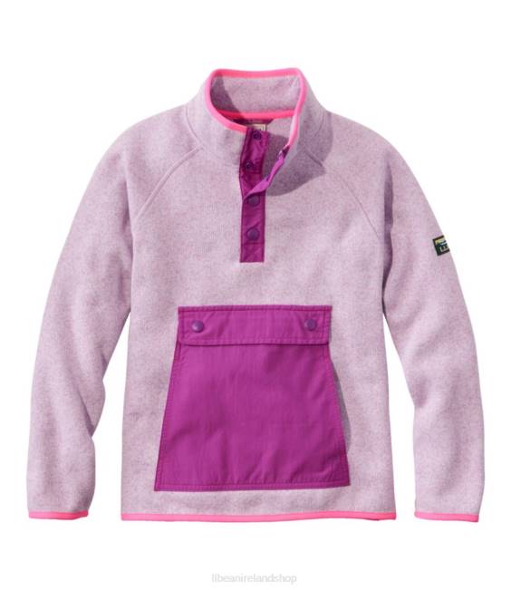 L.L.Bean Sweater Fleece Kids J46J126 Clothing Lavender Ice
