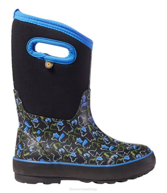 L.L.Bean Bogs Classic Boots Kids J46J1216 Footwear Black Multi Pets