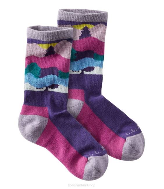 L.L.Bean Campside Socks Kids J46J5059 Footwear Rich Purple