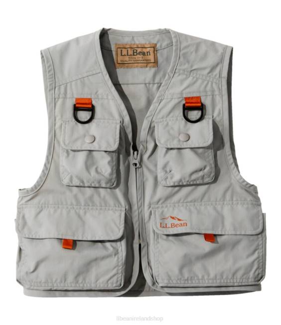 L.L.Bean Emerger Fishing Vest Kids J46J907 Outerwear Anchor Gray