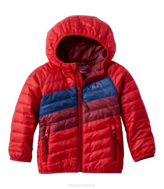 L.L.Bean Primaloft Hooded Jacket Kids J46J5138 Outerwear Dark Red/Mountain Red