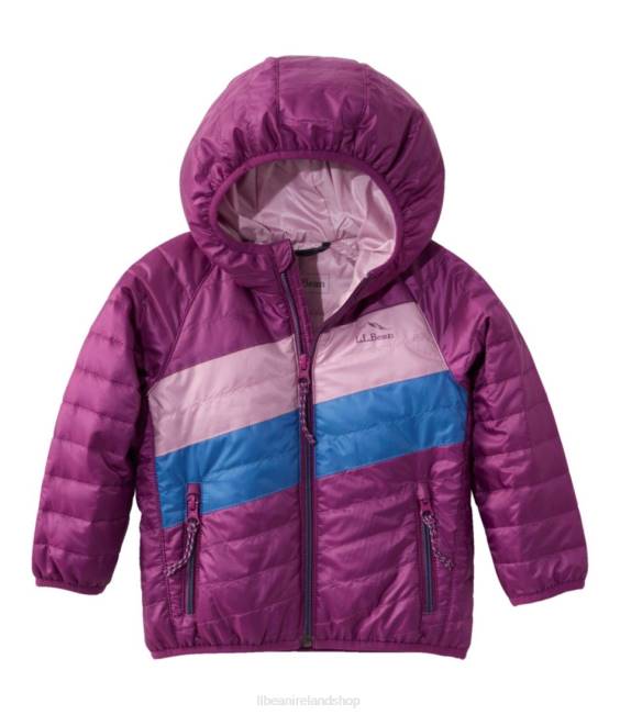 L.L.Bean Primaloft Hooded Jacket Kids J46J938 Outerwear Dark Mulberry/Light Mauve