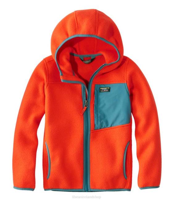 L.L.Bean Retro Mountain Classic Fleece Jacket Kids J46J883 Outerwear Orange