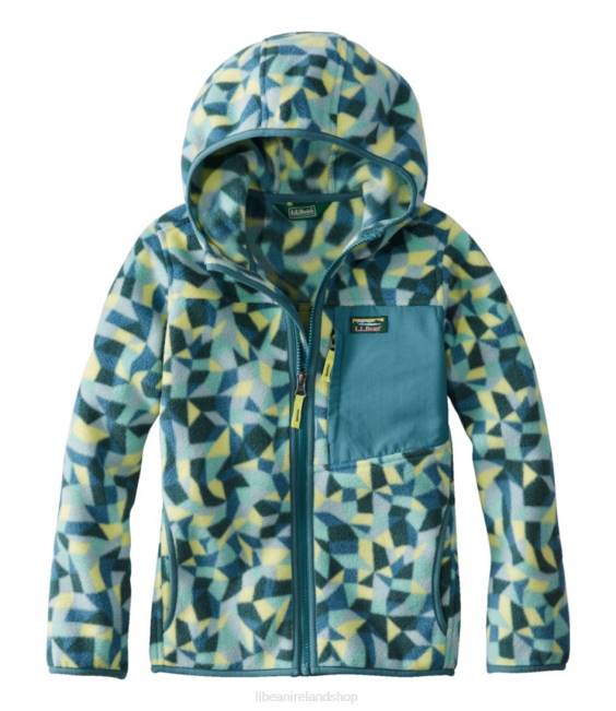 L.L.Bean Retro Mountain Classic Fleece Jacket Kids J46J891 Outerwear Soft Juniper Geo