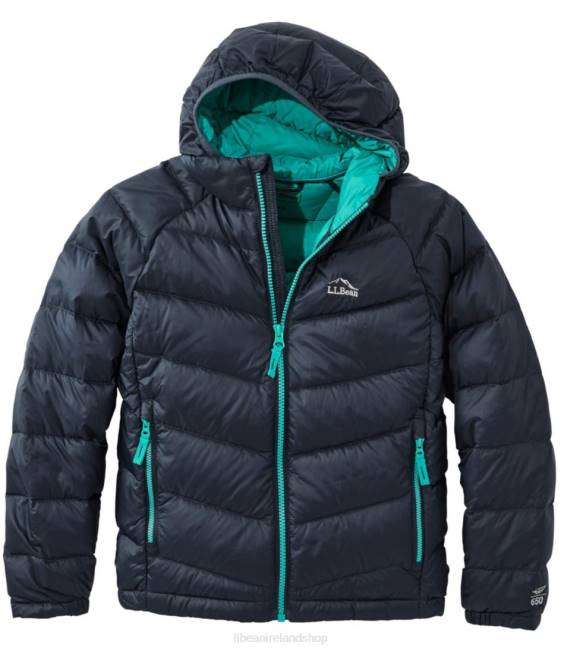 L.L.Bean Ultralight 650 Down Jacket Kids J46J3699 Outerwear Carbon Navy