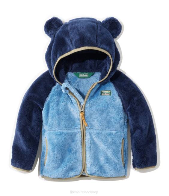 L.L.Bean Hi-Pile Fleece Jacket Kids J46J3672 Outerwear Bright Navy/Soft Blue
