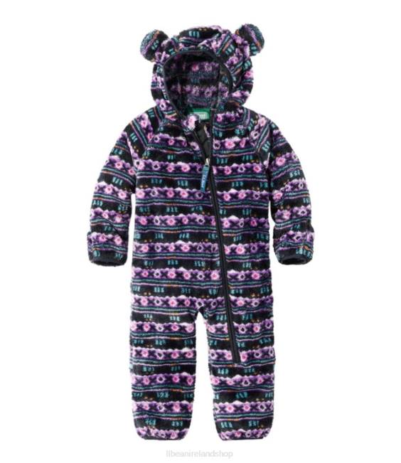 L.L.Bean Infants' Hi-Pile Fleece Bunting Kids J46J903 Outerwear Black Mountain Classic Print