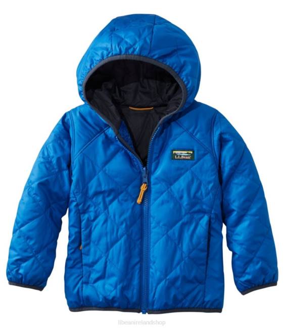 L.L.Bean Mountain Bound Reversible Hooded Jacket Kids J46J3681 Outerwear Deep Sapphire/Carbon Navy