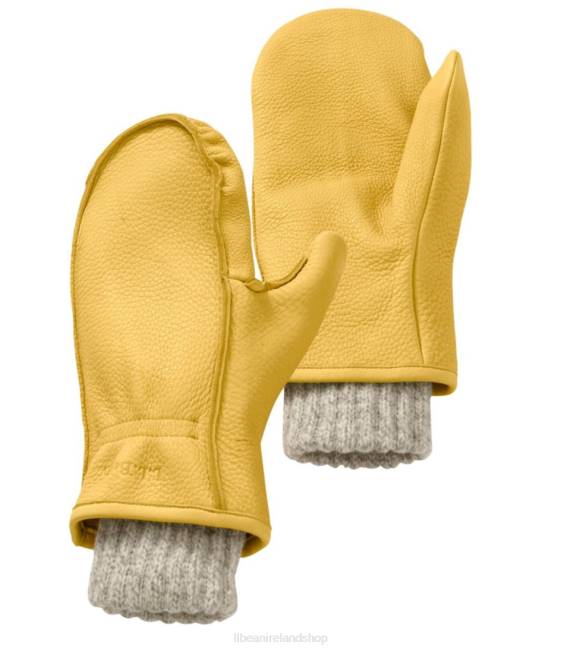 L.L.Bean Buckskin Chopper Mitts Men J46J3451 Accessories Gold