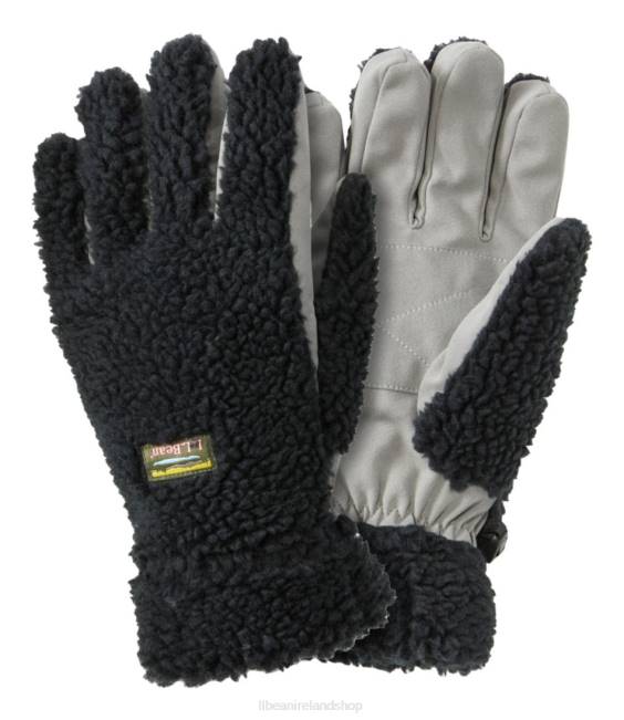 L.L.Bean Mountain Pile Fleece Gloves Men J46J6016 Accessories Black