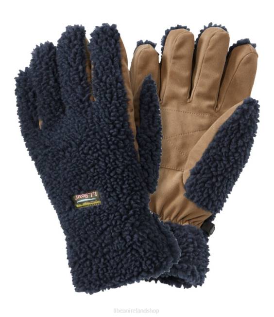 L.L.Bean Mountain Pile Fleece Gloves Men J46J772 Accessories Nautical Navy