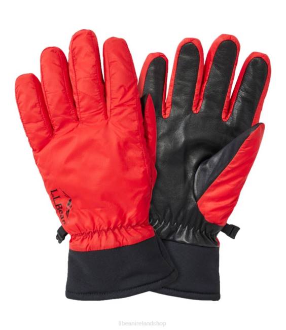 L.L.Bean Waterproof 650 Down Gloves Men J46J4988 Accessories Vibrant Red