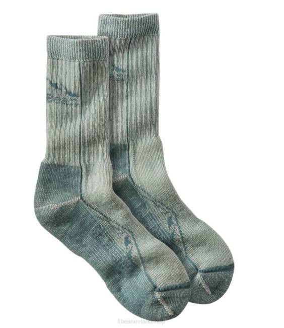 L.L.Bean Cresta Wool Midweight Hiking Socks Men J46J333 Accessories Light Everglade