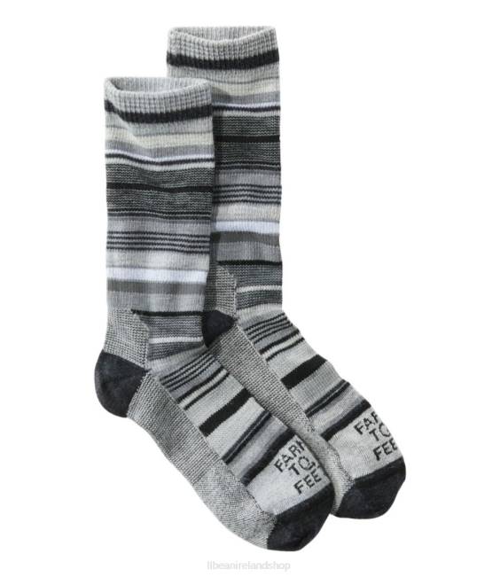 L.L.Bean Farm to Feet Ithaca Crew Socks Men J46J3562 Accessories Charcoal