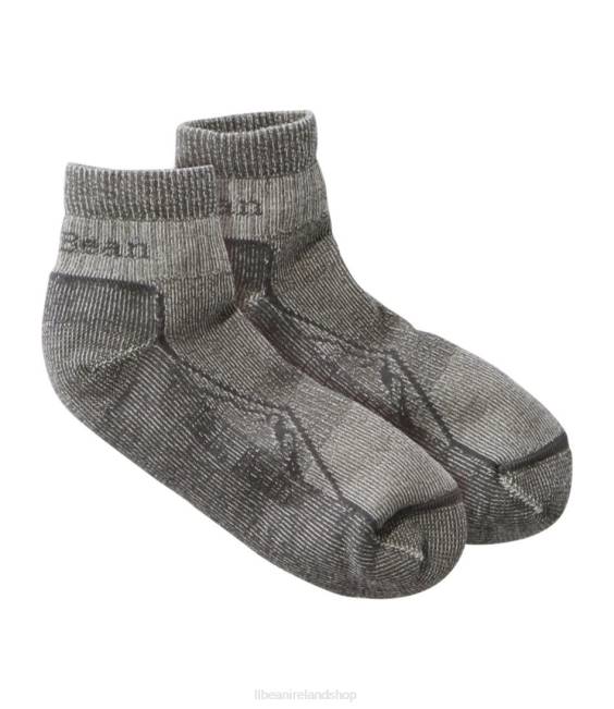 L.L.Bean Unisex Cresta Wool No Fly Zone Lightweight Hiking Socks Men J46J6110 Accessories Platinum