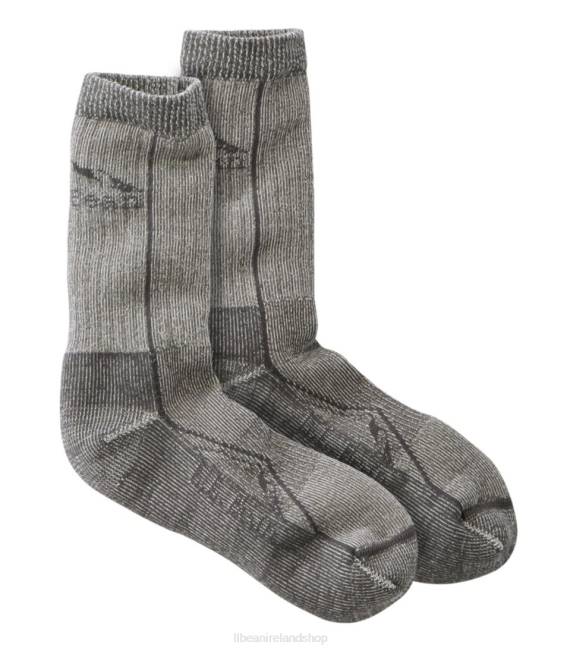 L.L.Bean Unisex Cresta Wool No Fly Zone Lightweight Hiking Socks Men J46J6452 Accessories Platinum
