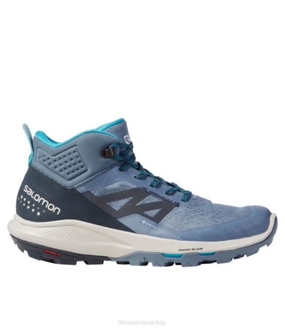 L.L.Bean Salomon Outpulse GORE-TEX Hiking Boots Men J46J3815 Footwear China Blue/Carbon/Lunar Rock