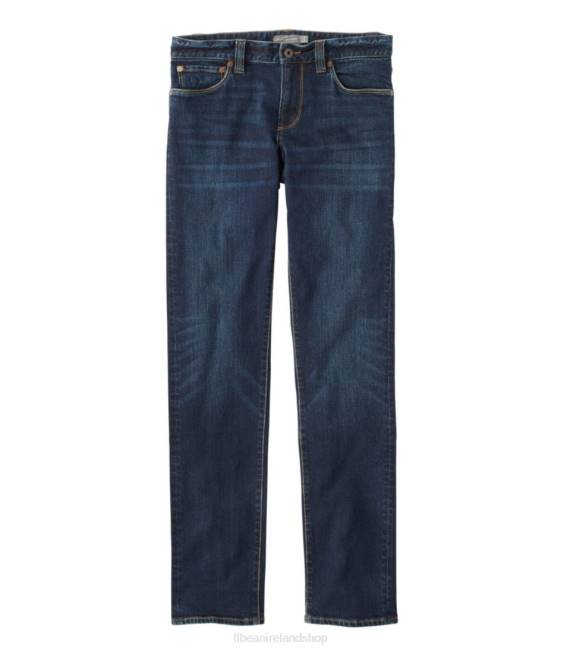 L.L.Bean Signature Five-Pocket Jeans with Stretch Men J46J710 Clothing Deep Indigo