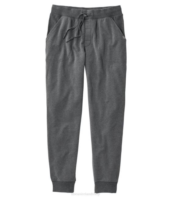 L.L.Bean Comfort Camp Sweatpants Logo Men J46J3302 Clothing Iron Heather