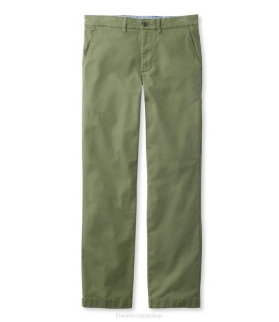 L.L.Bean Lakewashed Stretch Khakis Men J46J7032 Clothing Deep Olive