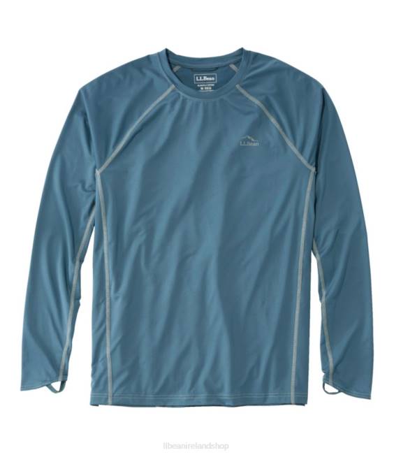 L.L.Bean Swift River Cooling Rash Guard Men J46J4738 Clothing Iron Blue